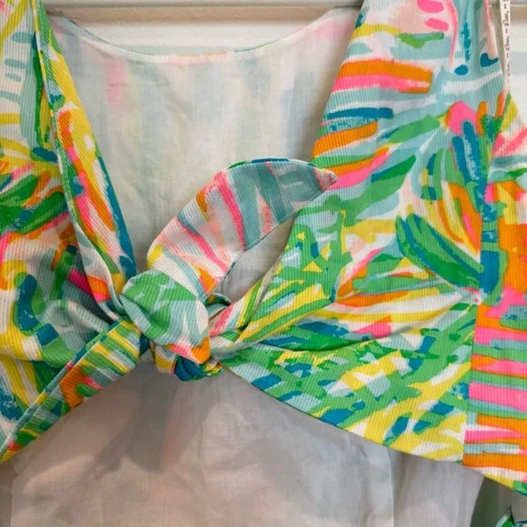 Lilly Pulitzer Courtney Shift Dress - Multicolor Tropical Mini Dress - Picture 9 of 13